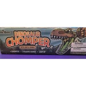 DINOBROS Dinosaur Chomper Toys for Kids with 3 Roar Sounds and Light Jurassic